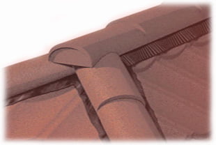 часть коньковой черепицы