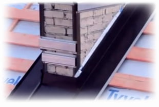 устанавливаем металлочерепицу возле дымохода