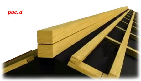 Деревянная обрешетка крыши